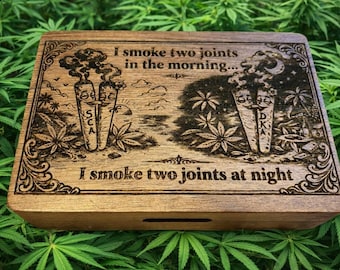 Rolling Case - Magnetic Closure Portable Cigarette Storage Box, Engrave, Customize, Weed, Marijuana