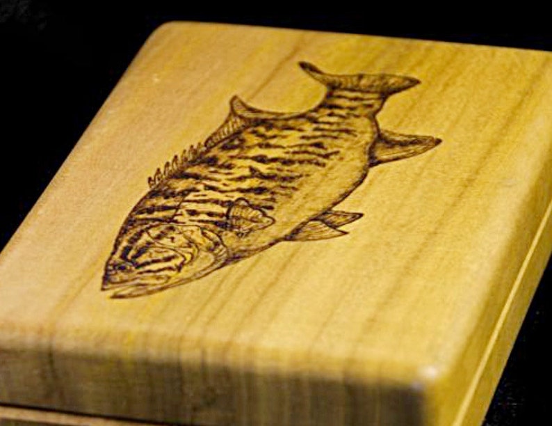 Personalized Fly Box for Fly Fishing Personalize, Engrave, Customize Great for your special fisherman image 5
