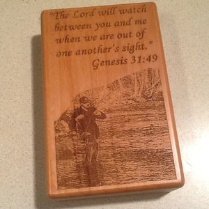 Personalized Fly Box for Fly Fishing Personalize, Engrave, Customize Great for your special fisherman image 6