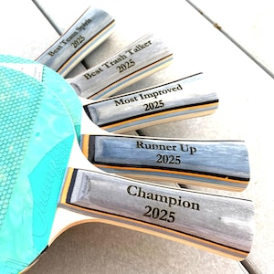 Personalized Ping Pong Table Tennis Paddle - Engrave, Personalize - Nice personalized gift for your ping pong champ image 4