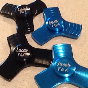 Fidget Spinner - Personalize, Engrave - Ring Bearer Flower Girl Gift, Teen Tween Child Birthday Present, Children&#39;s Wedding Party Favor