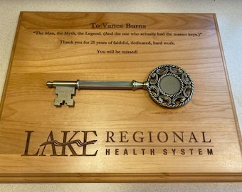 Personalized Award Plaque with GOLD Hammer - Personalize, Engrave, Customize