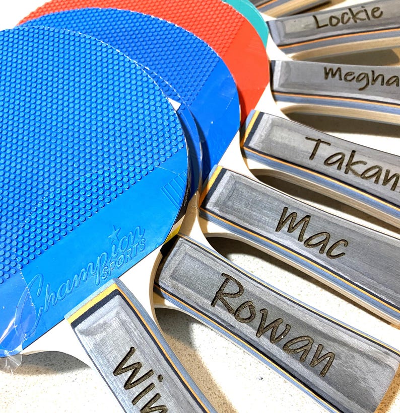 Personalized Ping Pong Table Tennis Paddle - Engrave, Personalize - Nice personalized gift for your ping pong champ image 5