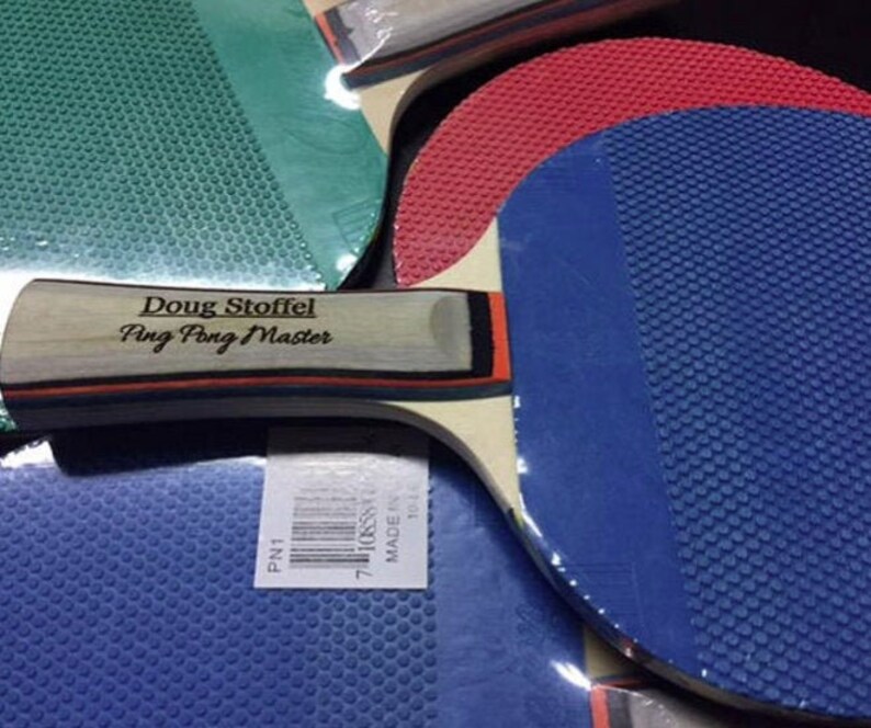 Personalized Ping Pong Table Tennis Paddle Engrave Etsy