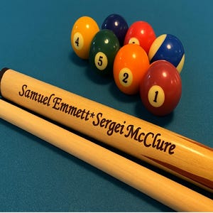House Pool Cue 18oz - Personalize, Engrave, Customize - Perfect personal gift for your billiards player