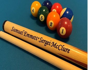 House Pool Cue 18oz - Personalize, Engrave, Customize - Perfect personal gift for your billiards player