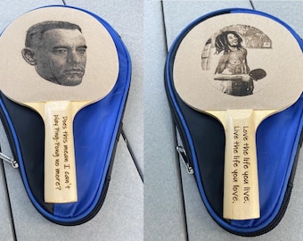 Personalized Ping Pong Table Tennis Paddle - Engrave, Personalize - Nice personalized gift for your ping pong champ