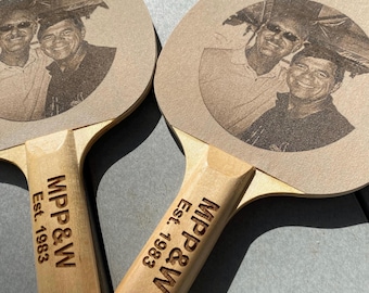 Personalized Ping Pong Table Tennis Paddle - Engrave, Personalize - Nice personalized gift for your ping pong champ
