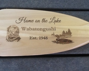 Personalized Canoe Paddle 3' or 4' - Free Engraving - Makes a great personal gift