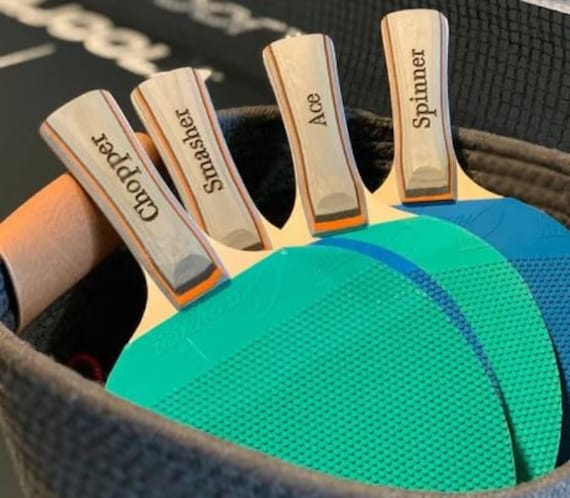 Personalized Ping Pong Table Tennis Paddle - Engrave, Personalize - Nice personalized gift for your ping pong champ