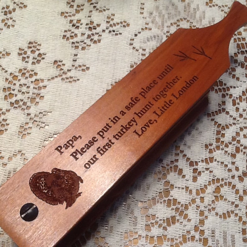 Personalized Turkey Box Call Personalize Engrave Customize Etsy