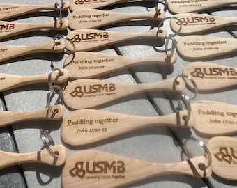 Canoe Paddle Keychain - Engrave, Personalize, Customize
