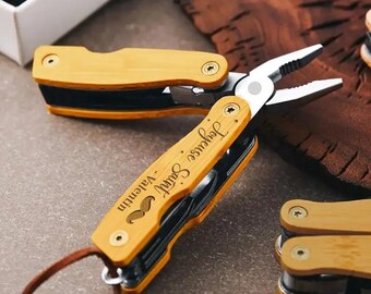 Personalized Pocket Knife 10 Function Multi-Purpose Tool - Engrave, Personalize, Customize - Special little personal gift