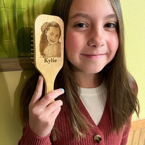 Hairbrush - Real Hardwood - Personalize, Customize, Engrave - A Special Personalized Gift