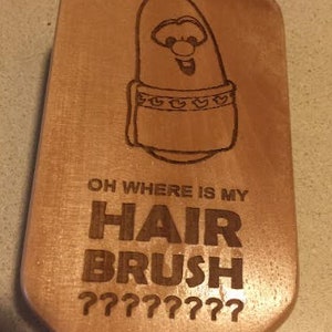 Hairbrush - Real Hardwood - Personalize, Customize, Engrave - A Special Personalized Gift