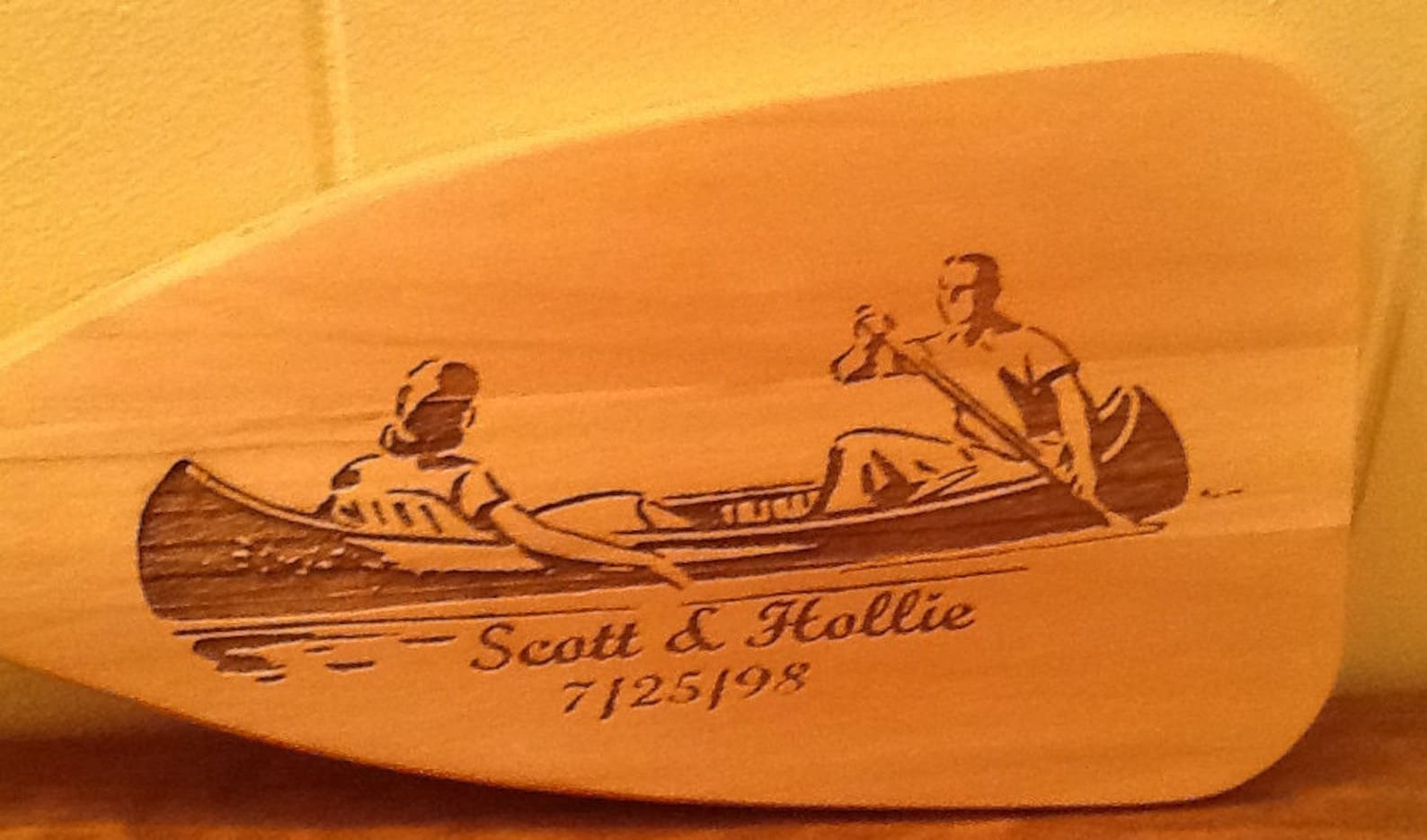 Personalized Canoe Paddle 36 Free Engraving Wedding Etsy