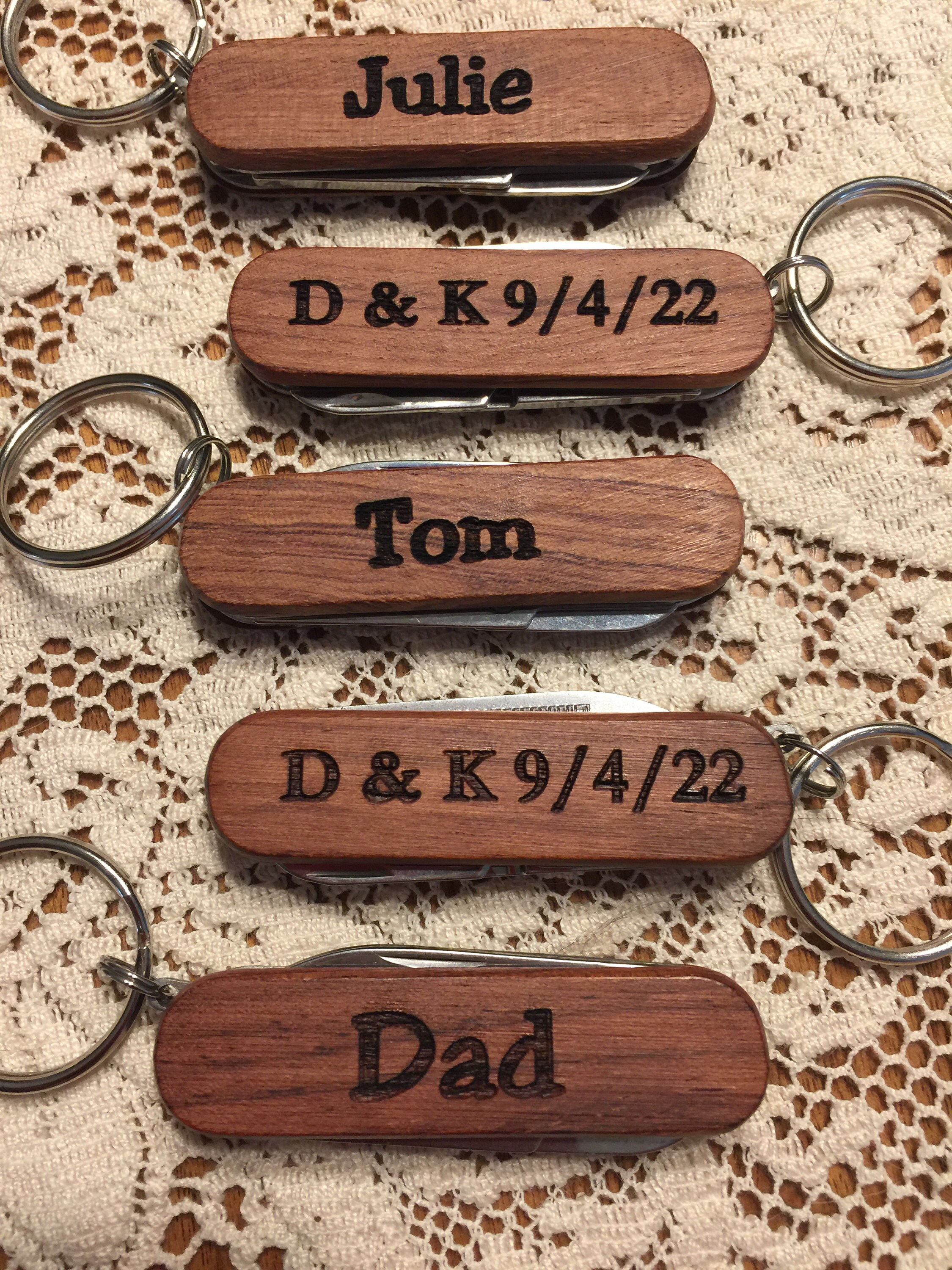 Key Ring Pocket Tool With 32MM Keychain Engrave, Personalize