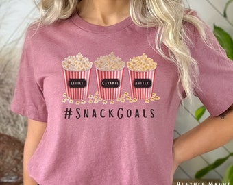 Pip's Popcorn #Snackgoals Shirt, Inspired by K.M.Shea's Pack of Dawn and Destiny Trilogy, Popcorn Shirt, Gift for popcorn lovers