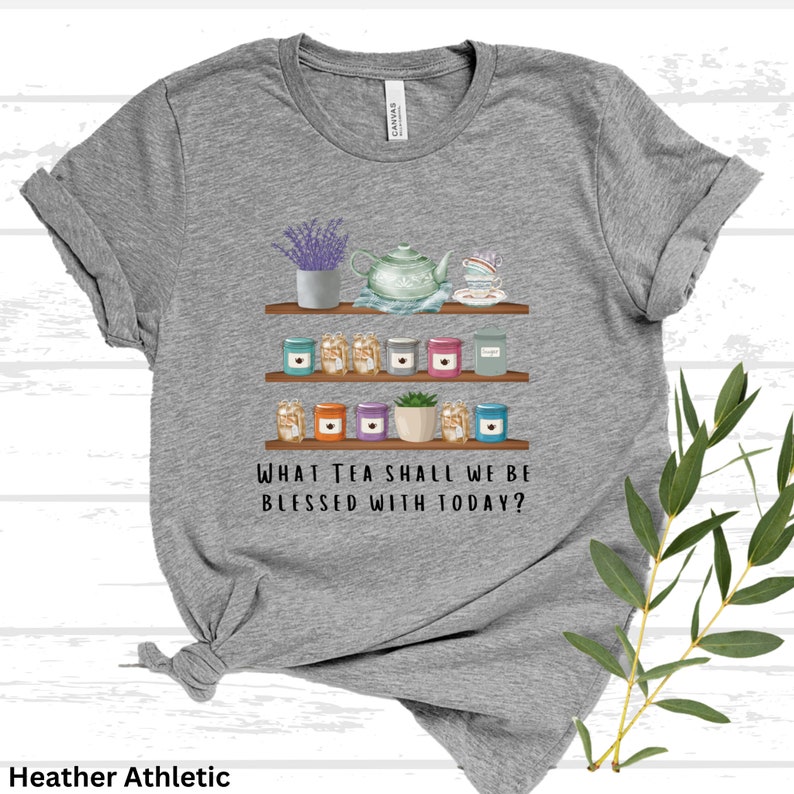 Heather Athletic Paragon's Tea Selection Shirt Bella+Canvas3001