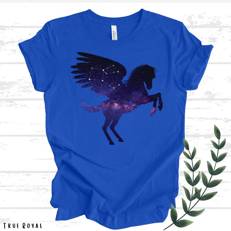 True Royal Pegasus Star Constellation Shirt Bella+Canvas3001