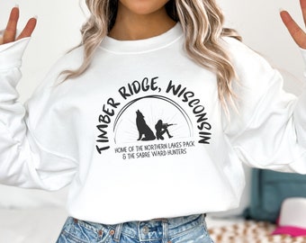 Timber Ridge, Wisconsin : meute des lacs du Nord et sweat-shirt des chasseurs du quartier Sabre, K.M. Inspiré du karité Magiford, chemise loup-garou