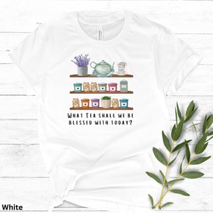 Paragon's Tea Selection Shirt, K.M. Shea Inspired, Magiford, Tea Shirt, Gift for Tea Lovers, Shirt for Tea Lovers White