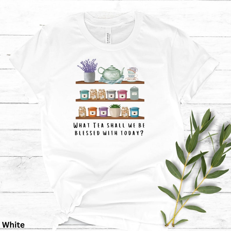 Paragon's Tea Selection Shirt, K.M. Shea Inspired, Magiford, Tea Shirt, Gift for Tea Lovers, Shirt for Tea Lovers White