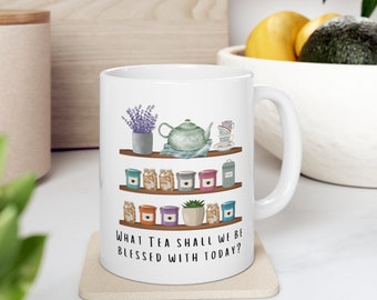 Paragon Tea Selection Ceramic Mug 11oz, K.M. Shea Magiford Inspired, Gift for Tea Drinkers, Tea Mug