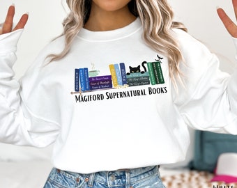 Sweatshirt Magiford Supernatural Books, Urban Fantasy Book Sweatshirt de K. M. Shea, Sweatshirt titre de livre, cadeau pour K.M. Shea Amateurs de karité