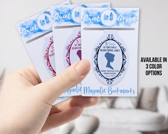 Pride and Prejudice Magnetic Bookmark, Society of Obstinate Headstrong Girls... Bookmark, Jane Austen Bookmark, Elizabeth Bennet Bookmark