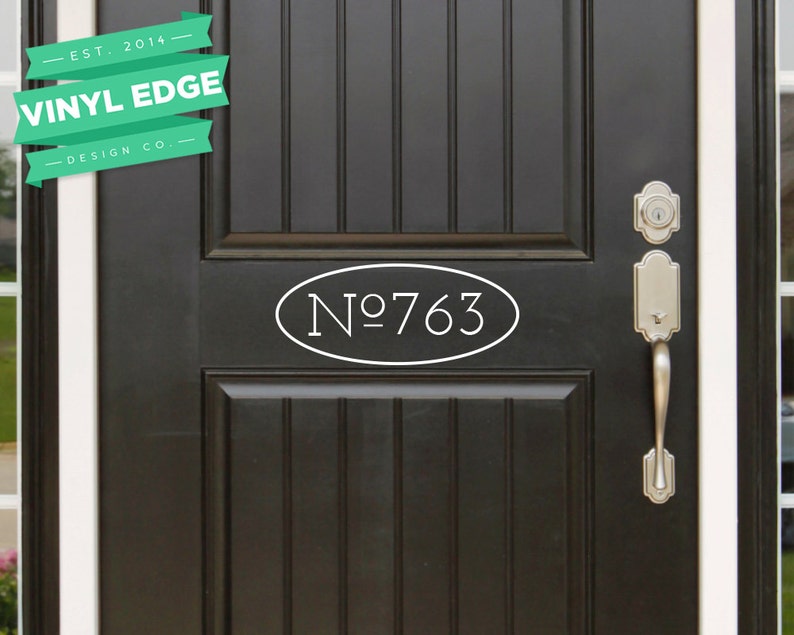 Address Front Door Vinyl Custom Front Door Address Vinyl Etsy