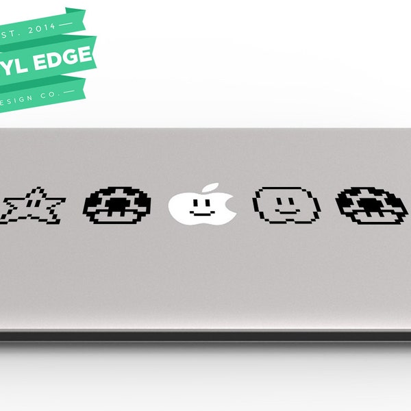 Super Mario 8-bit Laptop Vinyl Custom Decal Skin for Laptop and Apple Macbook [LAP0001]