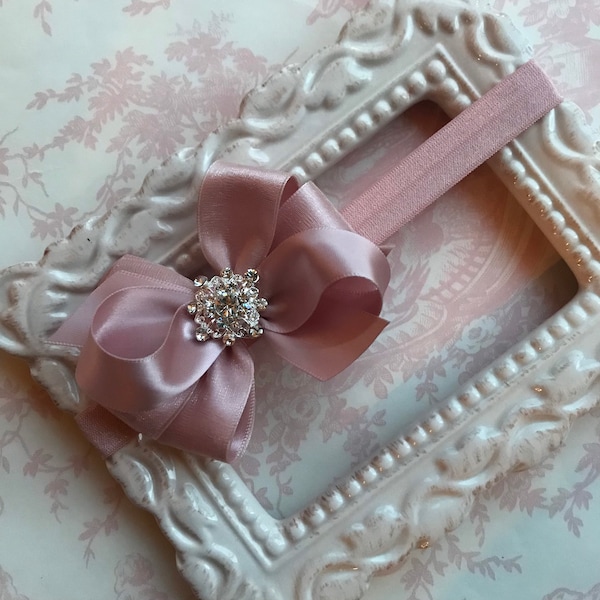 Blush Pink Bow for Hair Etsy