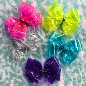 Pool jelly hair bow swim bow big 5 inch summer hair bow beach hair bow pool party favor Cici&#39;s