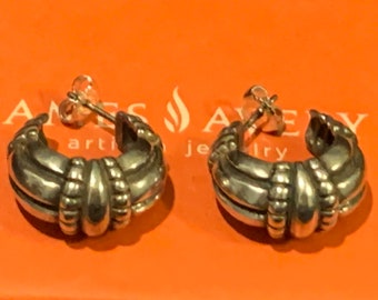 James Avery RETIRED JAMES AVERY Oxidized Sterling Silver Armadillo Drop Earrings Rare HTF! 
