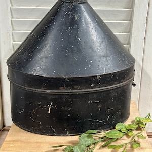 Scatola portapranzo vintage MINERS LUNCH PAIL a forma di cono