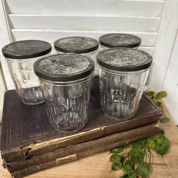 Vintage Jelly Jars Etsy