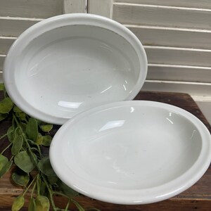 2 Vintage IRONSTONE OVAL Serving Bowls Syracuse China