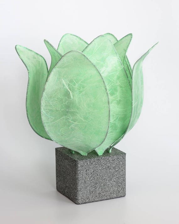 Tulip Lamp Mint Green 63 Etsy UK