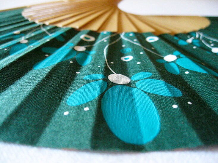 Hand Painted With Matching Sheath Fan enchanted - Etsy