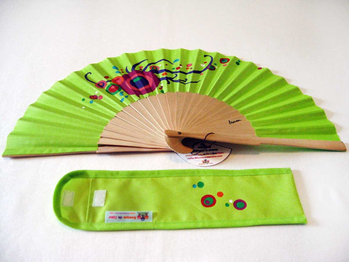 Spanish Hand-painted Fan With Matching Cover - Etsy