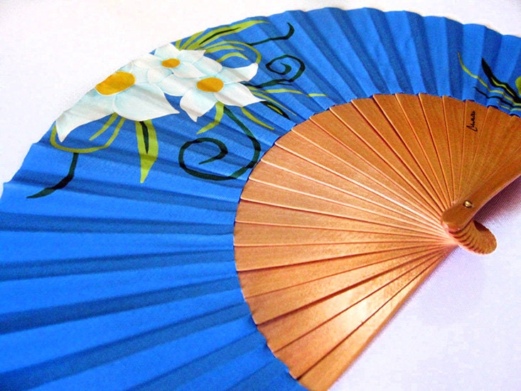 Hand Painted With Matching Sheath Fan