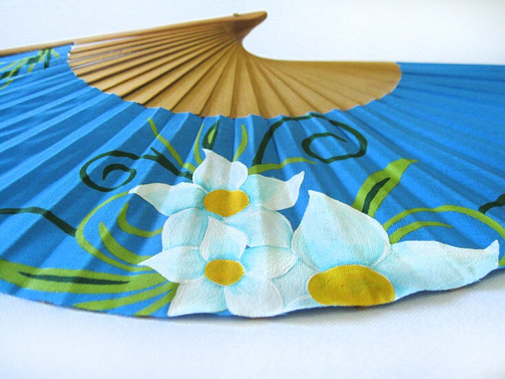 Hand Painted With Matching Sheath Fan