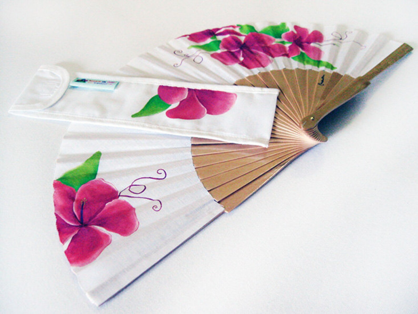 Spanish Hand Fan Painted With Matching Sheath - Etsy
