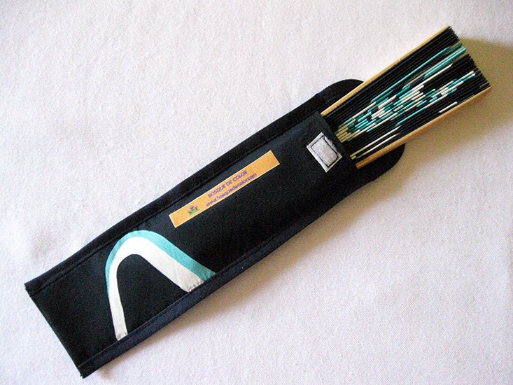 Hand Painted With Matching Sheath Fan