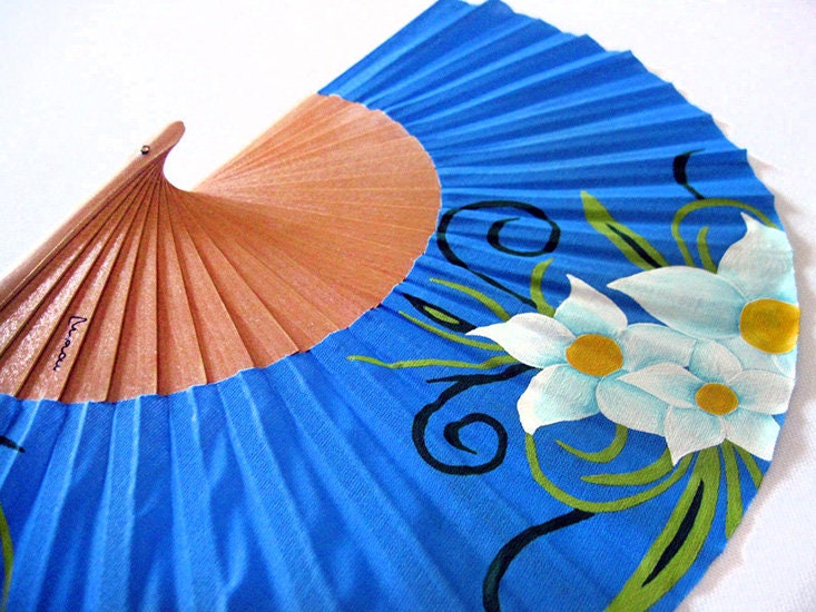 Hand Painted With Matching Sheath Fan