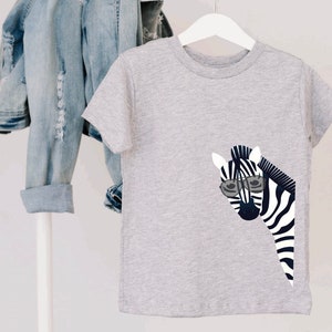 Zebra Toddler Tshirt, Zebra Safari Shirt, Zoo Animal Lover T-Shirt, Zebra Lover Gift, Safari Shirt Kids First Zoo Shirt Zebra Birthday
