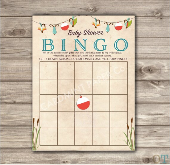 Bingo Baby Shower Game Printable Boy Shower Bingo Game Baby Etsy