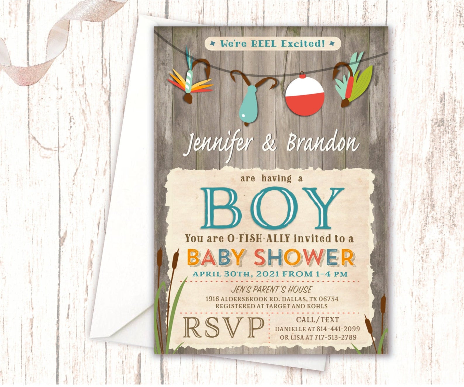 Fishing Backdrop Party Table Decor, It's a Boy Baby Shower Printable  Digital Backdrop Instant Download BD873 