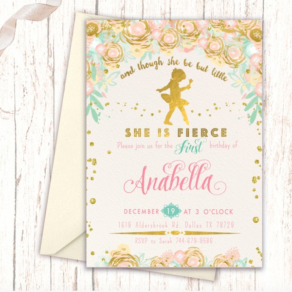 Tutu Cute Birthday Invitations Etsy